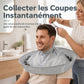 Cape de coupe de cheveux respirante pour adulte taille moyenne grise et blouse de salon de coloration capillaire inodore