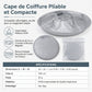 Cape de coupe de cheveux respirante pour adulte taille moyenne grise et blouse de salon de coloration capillaire inodore