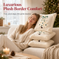 🎄 Housse de coussin décorative brodée en forme de sapin de Noël avec nœud, 45 x 45 cm, pour canapé et salon 🧸