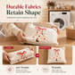 🎄 Housse de coussin décorative brodée en forme de sapin de Noël avec nœud, 45 x 45 cm, pour canapé et salon 🧸