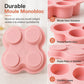 🍰🔥 Moule rond en silicone de 10 cm pour friteuse à air – 3 ou 4 cavités, démoulage facile et cuisson polyvalente