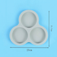 🍰🔥 Moule rond en silicone de 10 cm pour friteuse à air – 3 ou 4 cavités, démoulage facile et cuisson polyvalente