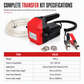 📢📢50 % DE RÉDUCTION !! ⏰ Pompe Électrique à Engrenage 12V/24V 2ème Génération – Auto-Amorceuse, Connexion Batterie Directe & Débit Rapide for un Transfert de Diesel et d'Huile Sans Effort 🚗💨