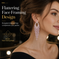 📢📢50 % DE RÉDUCTION !! ⏰ Boucles d'Oreilles Zircon à Pampilles – Tiges S925 Argent Sterling, Cristaux Capteurs de Lumière & Design Flatteur for un Éclat Élégant au Quotidien ✨💫