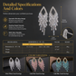 📢📢50 % DE RÉDUCTION !! ⏰ Boucles d'Oreilles Zircon à Pampilles – Tiges S925 Argent Sterling, Cristaux Capteurs de Lumière & Design Flatteur for un Éclat Élégant au Quotidien ✨💫