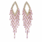 📢📢50 % DE RÉDUCTION !! ⏰ Boucles d'Oreilles Zircon à Pampilles – Tiges S925 Argent Sterling, Cristaux Capteurs de Lumière & Design Flatteur for un Éclat Élégant au Quotidien ✨💫