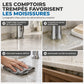📢📢50 % DE RÉDUCTION !! ⏰ Tapis de protection anti-éclaboussures pour robinet en silicone alimentaire – Découpable et épaissi, tapis d'écoulement incliné | Plus d'éclaboussures ni de plans de travail mouillés
