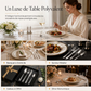 🛒 Offre limitée : –50 % ! 🍽️ Set de couverts 4 pièces – Fini les couverts ternes et qui se plient – Acier inoxydable 410, finition miroir, design équilibré – Idéal pour repas de fête et cadeaux 🥂