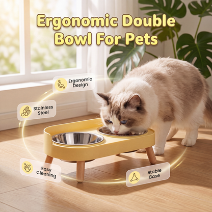 ⏳ Offre limitée −50% ⏰ Gamelle Double Surlevée pour Animaux