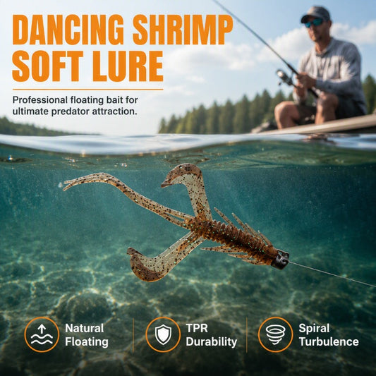 📢📢50 % DE RÉDUCTION !! ⏰ Leurres Crevettes Flottants — Réalistes & Attirants