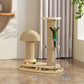 📢📢50 % DE RÉDUCTION !! ⏰  Griffoir Interactif pour Chat avec Plumeau & Balle de Jeu – Bois de Qualité Supérieure & Sisal Naturel, Base Large Anti-Basculement for des Heures de Jeu et des Meubles Protégés ✨🐱