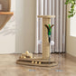 📢📢50 % DE RÉDUCTION !! ⏰  Griffoir Interactif pour Chat avec Plumeau & Balle de Jeu – Bois de Qualité Supérieure & Sisal Naturel, Base Large Anti-Basculement for des Heures de Jeu et des Meubles Protégés ✨🐱