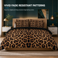 📢📢50 % DE RÉDUCTION !! ⏰ Parure de housse de couette à imprimé numérique, en polyester, avec taies d’oreiller assorties 🐆
