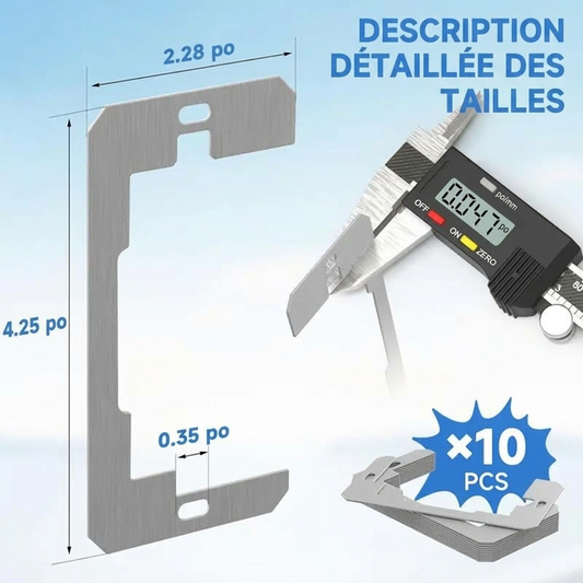 📢📢50% DE RÉDUCTION !! ⏰ Entretoise Métallique pour Plaque Murale – Pose Affleurante, Rattrapage de Profondeur et Lots de 5 à 100