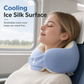 📢📢50 % DE RÉDUCTION !! ⏰ Coussin de Voyage Tour de Cou en Mousse à Mémoire – Soutien Cervical Ergonomique 3D, Housse en Soie Glacée Respirante & Fermoir Ajustable for un Confort Optimal en Tous Déplacements 💤✨