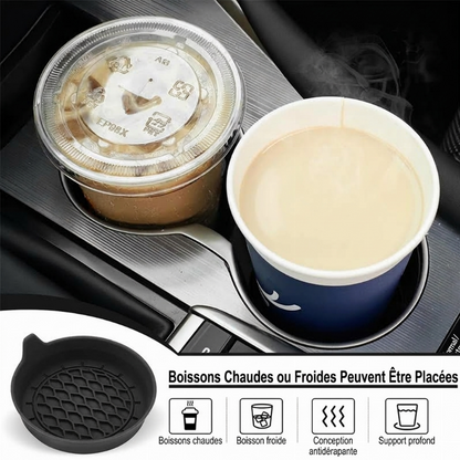 🚗 50% AUJOURD'HUI SEULEMENT 🥤 Dessous de Verre Silicone Porte-Gobelet — Anti-Rayures & Anti-Bruit