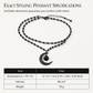 📢📢50 % DE RÉDUCTION !! ⏰ Collier gothique – Perles cristal & pendentif lune ajourée ✨