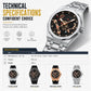 📢📢50% DE RÉDUCTION !! ⏰Montre de sport à quartz pour homme, style mécanique, aiguilles luminescentes, calendrier et étanchéité. Montre de sport à quartz au style mécanique, avec aiguilles luminescentes, calendrier et étanchéité.