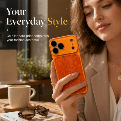 📢📢50% DE RÉDUCTION !! ⏰ Coque de téléphone à imprimé léopard avec grande fenêtre de protection pour l'appareil photo📱 – Coque élégante, résistante aux chocs et aux rayures, et fine, idéale pour un usage quotidien ✨