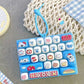 📢📢50% DE RÉDUCTION !! ⏰ Jouet anti-stress mignon en forme de touche de clavier et porte-clés