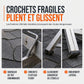 Crochets de toit stabilisateurs pour échelle en alliage d'aluminium avec tige stabilisatrice pour échelles droites