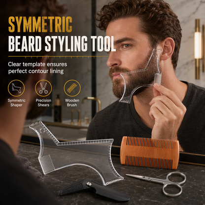 📢📢50% DE RÉDUCTION !! ⏰ Gabarit de taille de barbe facile à utiliser🧔🪒