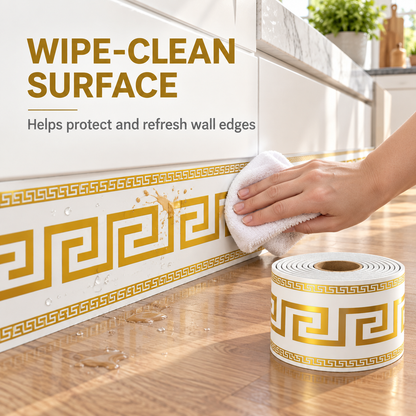 🧱 Bordure décorative murale autocollante