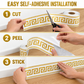🧱 Bordure décorative murale autocollante