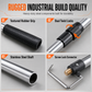Stainless Steel Telescopic Reach Pole with Hook Multi Purpose Extendable Clothes Hanging Rod and Truck Cargo Retrieval Tool