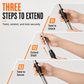 Stainless Steel Telescopic Reach Pole with Hook Multi Purpose Extendable Clothes Hanging Rod and Truck Cargo Retrieval Tool
