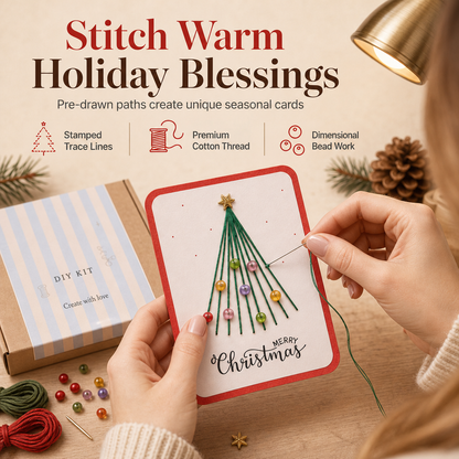 🎄Kit de création de cartes de vœux « Joyeux Noël » à faire soi-même