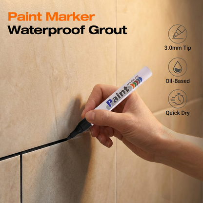 📢📢1 acheté, 1 offert !! ⏰Marqueur à peinture à base d'huile à séchage rapide pour toutes les surfaces