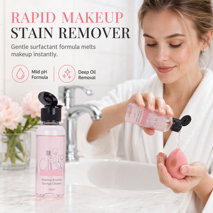 💄🧴 PROMO FLASH : 50% DE RÉDUCTION ! Nettoyant Liquide Express pour Pinceaux, Éponges de Maquillage & Houppettes – Formule Douce Anti-Bactérienne 50 ml for des Accessoires Impeccables en 30 Secondes ✨