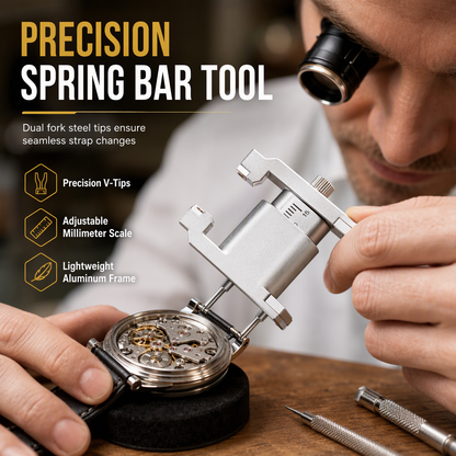 📢📢50 % DE RÉDUCTION !! ⏰ Kit d'outils de réparation de montres : pince à barrettes en V et pince à épiler pour le retrait des bracelets