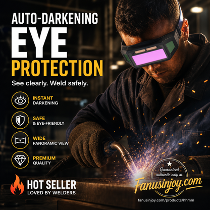 👀✨ PROMO FLASH : 50% DE RÉDUCTION ! Lunettes de Soudage à Filtre Auto-Assombrissant – Alimentation Solaire, Verres PC Antichocs & Branches Ergonomiques for une Protection Oculaire et un Confort Supérieurs ✨