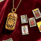 🌟Offre à durée limitée : 50 % de réduction🔮 Collier avec pendentif médaillon tarot vintage