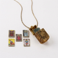 🌟Offre à durée limitée : 50 % de réduction🔮 Collier avec pendentif médaillon tarot vintage