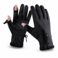 Gants de sport d'hiver imperméables, coupe-vent et doublés, avec fermeture éclair, pour le vélo, la randonnée et le ski