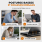 Support pliable rotatif à 360° pour ordinateur portable et tablette