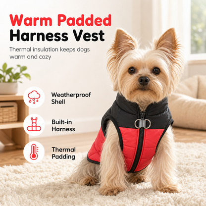 Warm Dog : gilet coupe-vent épais pour l'automne-hiver, destiné aux chiens de petite, moyenne et grande taille