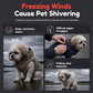 Warm Dog : gilet coupe-vent épais pour l'automne-hiver, destiné aux chiens de petite, moyenne et grande taille
