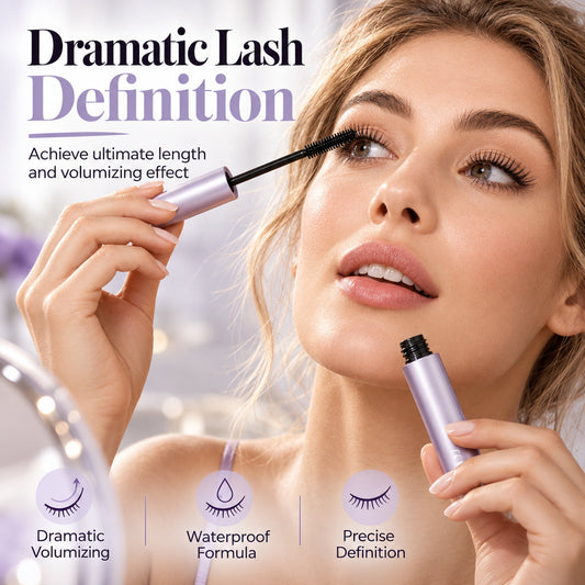 Mascara waterproof allongeant et volumateur à tenue longue durée