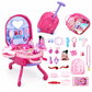👑 PROMO FLASH : 50% DE RÉDUCTION ! Coiffeuse Valise Trolley 3-en-1 pour Enfant avec 30+ Accessoires de Beauté for un Salon Nomade Magique ✨