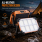 ☀️ Solar Camping Floodlight: 4 Brightness, Power Bank, Weatherproof, Portable