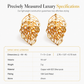 ✨Boucles d'oreilles « Double feuille » plaquées or 18 carats – Zircone cubique étincelante, modèle réversible