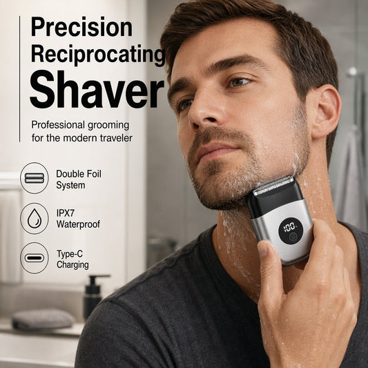 📢📢 50% OFF! Compact Electric Foil Shaver – Dual Heads for a Close Shave at Home or Away ✨✈️