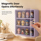 🧸✨💖 Vitrine murale transparente pour figurines avec deux étagères et rangement