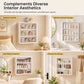 🧸✨💖 Vitrine murale transparente pour figurines avec deux étagères et rangement