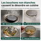 📢📢 -50 % !! ⏰Bouchon d'évier de cuisine - Bouchon de vidange avec corps en acier inoxydable et panier filtrant en ABS