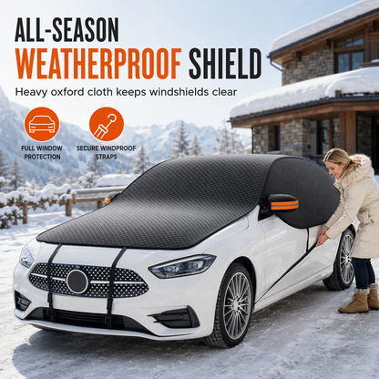 ❄️ 50 % DE RÉDUCTION EN CE MOMENT ! 🚗 Housse anti-neige renforcée pour pare-brise de type Oxford – Protection complète du pare-brise et des vitres latérales, bandes réfléchissantes et protection toutes saisons 🛡️